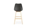 Tabouret de bar CAMILA noir style scandinave