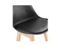 Tabouret de bar CAMILA noir style scandinave