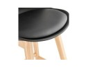 Tabouret de bar CAMILA noir style scandinave
