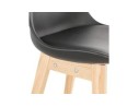 Tabouret de bar CAMILA noir style scandinave