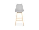 Tabouret de bar CAMILA gris style scandinave