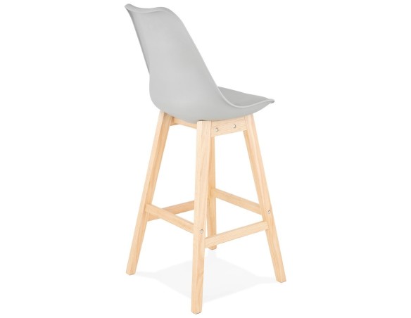 Tabouret de bar CAMILA gris style scandinave
