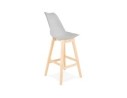 Tabouret de bar CAMILA gris style scandinave