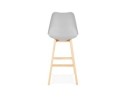 Tabouret de bar CAMILA gris style scandinave