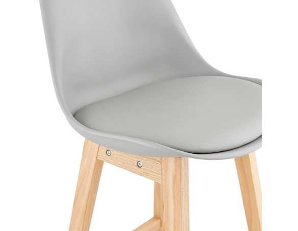 Tabouret de bar CAMILA gris style scandinave
