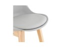 Tabouret de bar CAMILA gris style scandinave