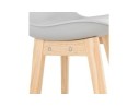 Tabouret de bar CAMILA gris style scandinave