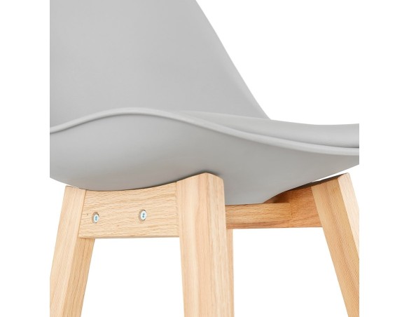 Tabouret de bar CAMILA gris style scandinave