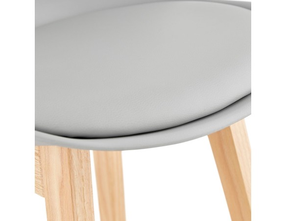 Tabouret de bar CAMILA gris style scandinave