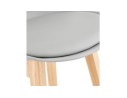 Tabouret de bar CAMILA gris style scandinave