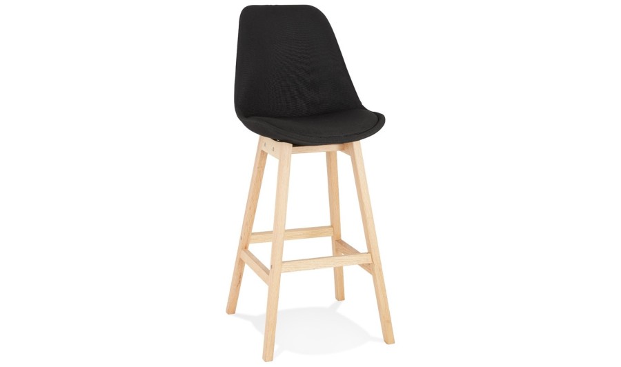 BS03970BLNA 5420072093123 Tabouret de bar scandinave TERESA en tissu noir BS03970BLNA 5420072093123 Tabouret de bar scandinave TERESA en tissu noir