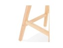 Tabouret de bar scandinave TERESA en tissu noir
