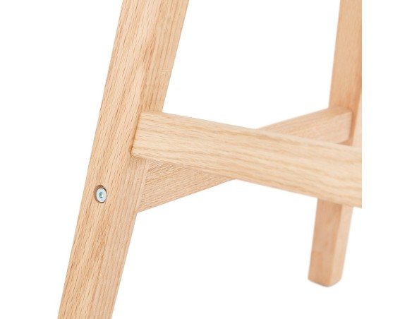 Tabouret de bar scandinave TERESA en tissu noir