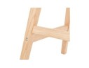 Tabouret de bar scandinave TERESA en tissu noir