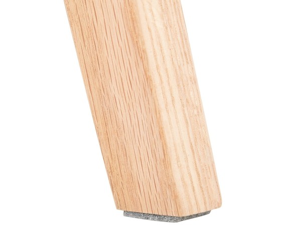 Tabouret de bar scandinave TERESA en tissu noir