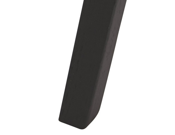 Tabouret de bar MORISS en tissu pied de poule et pieds en bois noir