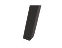 Tabouret de bar MORISS en tissu pied de poule et pieds en bois noir