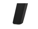 Tabouret de bar ASPEN en microfibre brune et pieds en bois noir