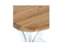Tabouret de bar COTTAGE en bois finition Noyer effet vieilli