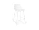 TB00690BL 5404028313886 Tabouret snack mi-hauteur perforé LOKI MINI blanc intérieur / extérieur