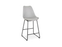 BS04490GRBL 5404028301586 Tabouret snack mi-hauteur CHOKO MINI gris et pieds en métal noir