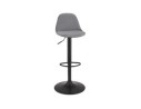 BS06380GRBL 5404028337349 Tabouret réglable FINLEY en velours gris et pied en métal noir