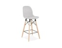 BS02690LG 5420072070025 Tabouret snack mi-hauteur GALACTIK MINI en tissu gris clair style scandinave