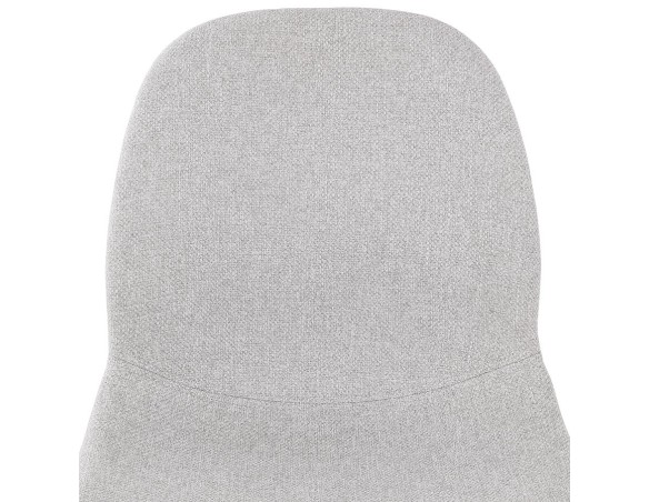 Tabouret snack mi-hauteur GALACTIK MINI en tissu gris clair style scandinave