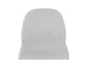 Tabouret snack mi-hauteur GALACTIK MINI en tissu gris clair style scandinave