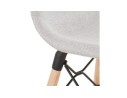 Tabouret snack mi-hauteur GALACTIK MINI en tissu gris clair style scandinave