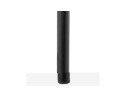 Tabouret snack mi-hauteur SPARK MINI en velours noir et pieds en métal noir