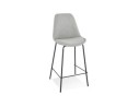 BS05010GRBL 5404028307564 Tabouret snack mi-hauteur ALOE MINI en tissu gris avec pied en métal