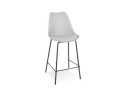 BS05040GRBL 5404028307625 Tabouret snack mi-hauteur LEMON MINI gris avec pied en métal noir