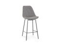 BS05700DIBL 5404028318577 Tabouret snack mi-hauteur SPARK MINI en tissu pied de poule et pieds en métal noir