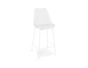 BS05920WHWH 5404028331682 Tabouret snack mi-hauteur LEMON MINI blanc avec pied en métal blanc