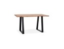BT00970NABL 5404028304549 Table de bar haute RAFA en bois massif et métal - 160x90 cm
