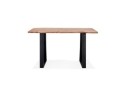 Table de bar haute RAFA en bois massif et métal - 160x90 cm