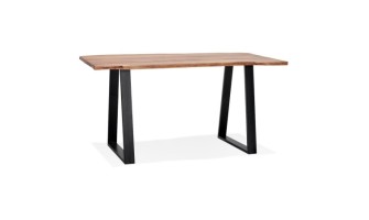 BT00980NABL 5404028304563 Table de bar haute RAFA en bois massif et métal - 200x95 cm