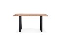 Table de bar haute RAFA en bois massif et métal - 200x95 cm