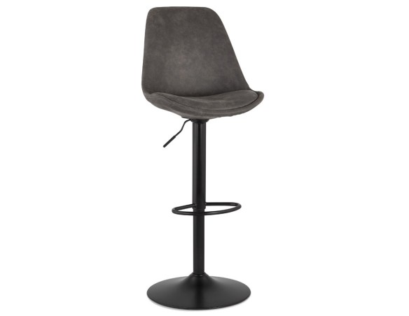 BS04670DGBL 5404028301944 Tabouret réglable ZEBRA en microfibre gris et pied noir