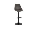 BS04670DGBL 5404028301944 Tabouret réglable ZEBRA en microfibre gris et pied noir