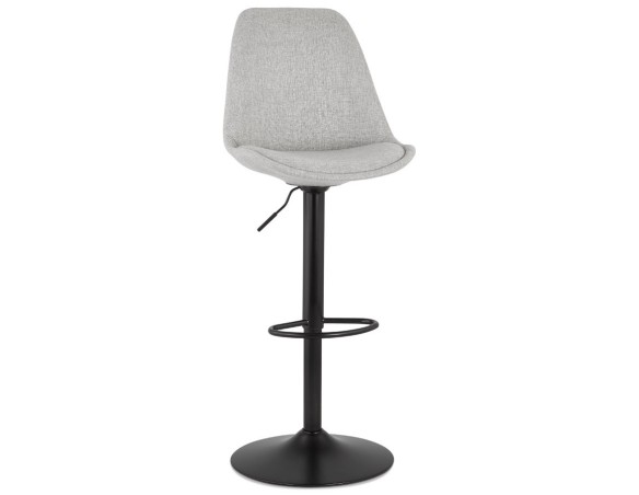 BS04700GRBL 5404028302002 Tabouret réglable CAMPUS en tissu gris et pied noir
