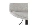 Tabouret réglable CAMPUS en tissu gris et pied noir
