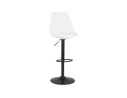 BS04710WHBL 5404028302026 Tabouret réglable TUTO blanc et pied noir