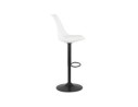 Tabouret réglable TUTO blanc et pied noir