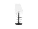 Tabouret réglable TUTO blanc et pied noir