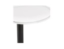 Tabouret réglable TUTO blanc et pied noir