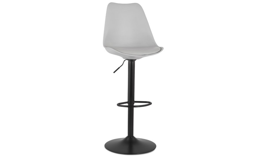 BS04730GRBL 5404028302064 Tabouret réglable TUTO gris et pied noir