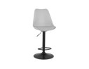 Tabouret réglable TUTO gris et pied noir