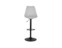 Tabouret réglable TUTO gris et pied noir